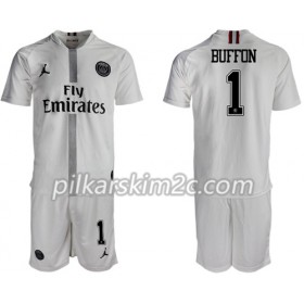 Koszulka Paris Saint-Germain Buffon 1 Jordan Biały Dziecięca Trzeciej 2018-2019 - Koszulki Piłkarskie